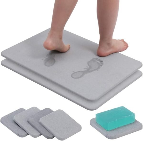 Stone Bath Mat - Diatomaceous Earth Bath Mat