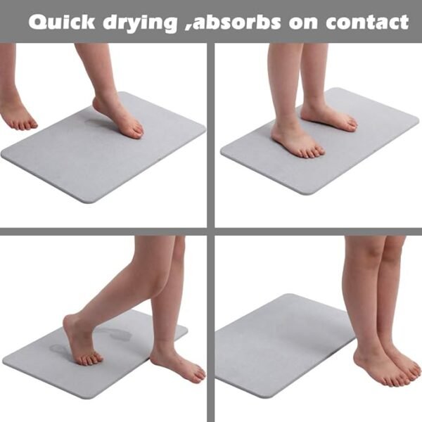 Stone Bath Mat - Diatomaceous Earth Bath Mat