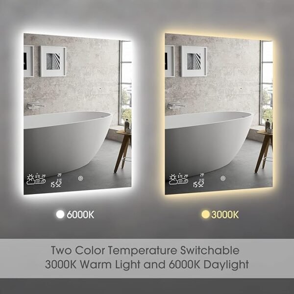 BYECOLD 24” x 32” Smart Bathroom Mirror - Image 4